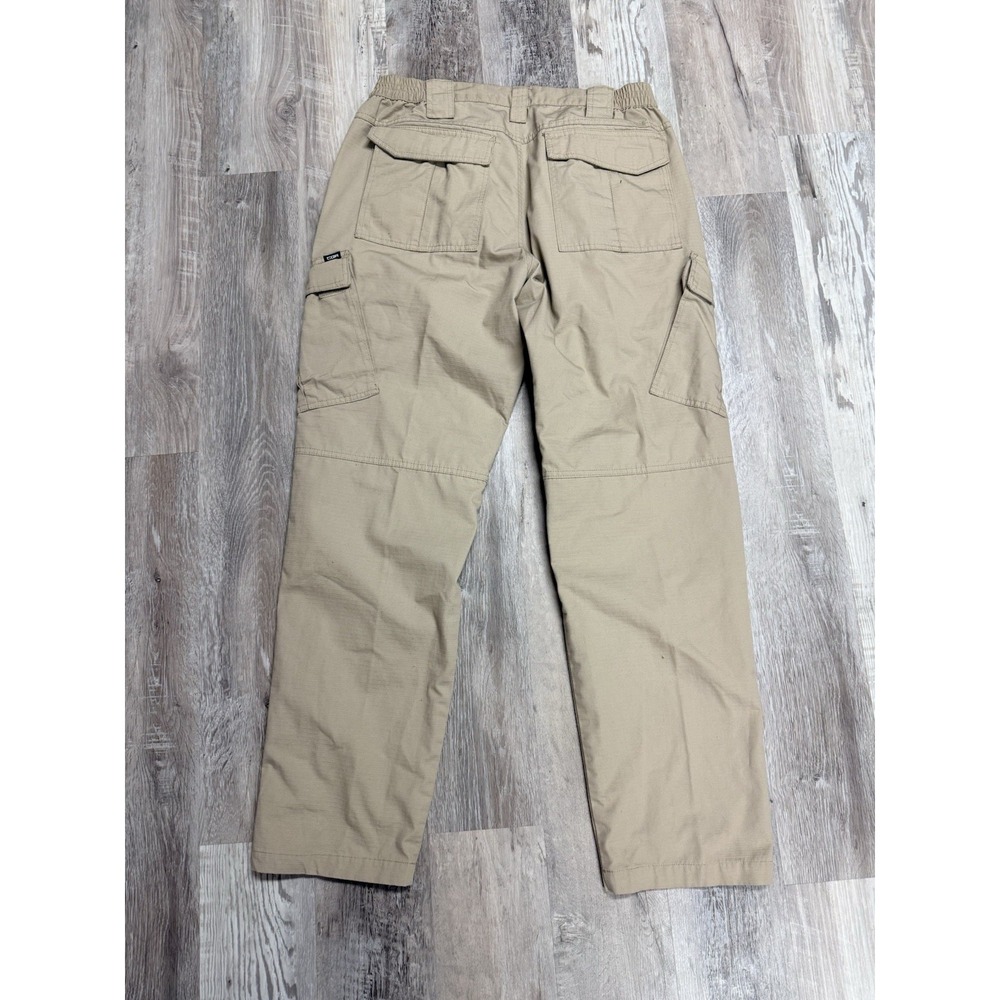CQR Tactical Cargo Pants Men's 30x34 Khaki Ripstop Utility Hiking Workwear - Picture 2 of 7